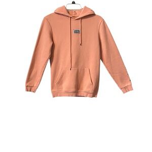 Dutch Bros Coffee Peach Pink Hoodie Sweatshirt Pullover Kanga Pocket‎ Small